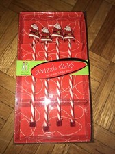 Max & Lucy For Silvestri Swizzle Sticks Santas Mieszanki Patyczki do koktajli