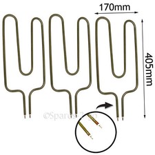 3 x 850W Night Time Storage Heater Elements For HEATSTORE Short Small Pin