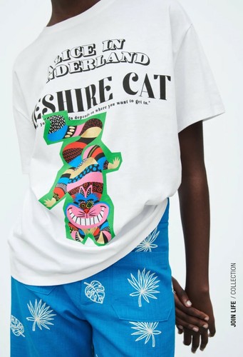 المؤشر قوي تطور t shirt alice zara 