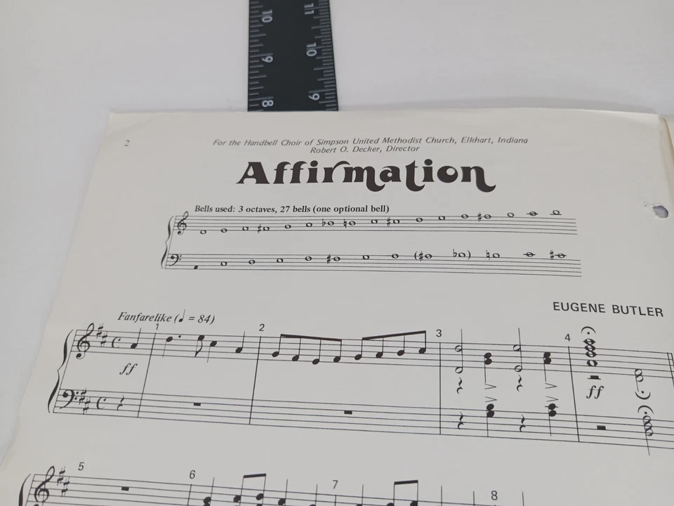 LOT of Handbell sheet music Easy to Ring Praise & Worship, Affirmation & Litany - Image 3 of 4