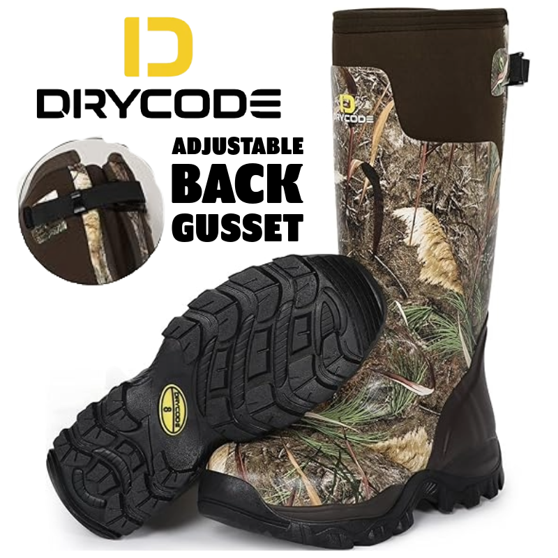 Mens Neoprene Wellington Waterproof Mucker Boots Camo Wellies Walking  Hunting Sz