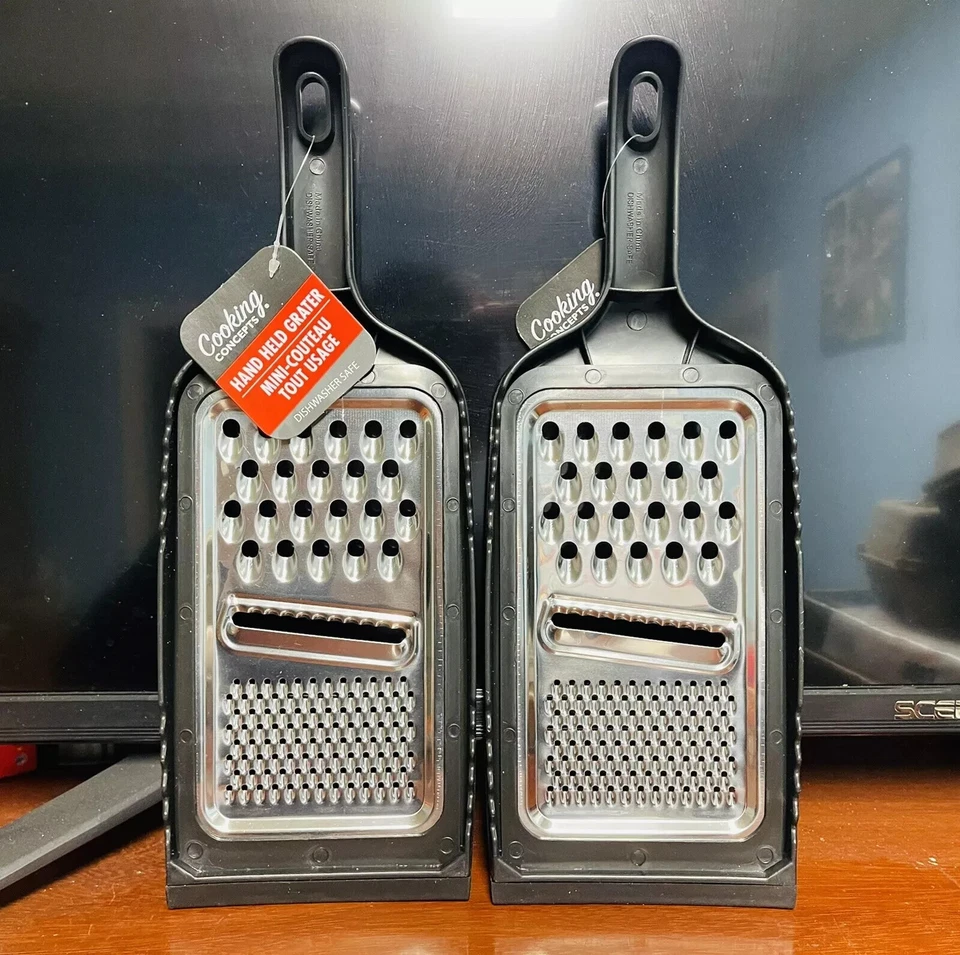 Set of 4 Cooking Hand Held Grater Mini Couteau Tout Usage Dishwasher Safe - Image 2 of 3