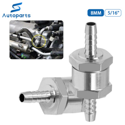 2pcs 5/16'' 8mm Fuel Line One Way Non Return Check Valve Petrol Diesel Oil Water