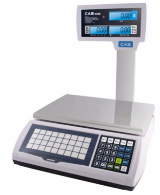 CAS S2000Jr 15/ 30 / 60 lb Pole Display Price Computing Scale
