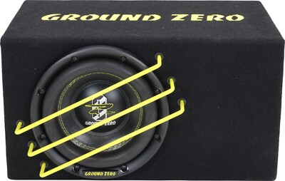 GroundZero GZRB 20SPL 20cm 1000W belüfteter SPL Subwoofer geladenes Gehäuse