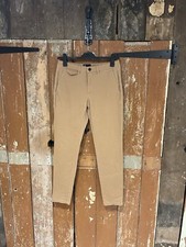 Industrie Chino Trousers Brown Cotton Strecth Casual Smart Occasion W32 L30