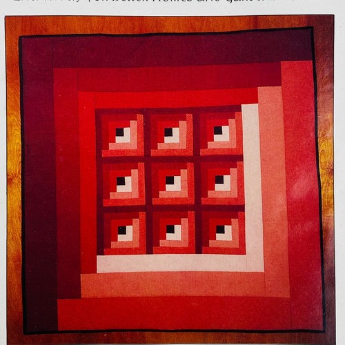 Better Homes & Gardens Log Cabin Quilt Kit 41" x 41" 1988 Stacy Michell TL-446 - Picture 2 of 4