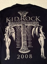 2008 Kid Rock N Roll Revival tour shirt Large black concert band tee t tshirt