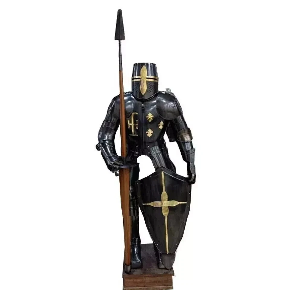Medieval Knight Wearable Suit Of Armor Crusader Combat Full Body Armour Suit - Image 3 of 4
