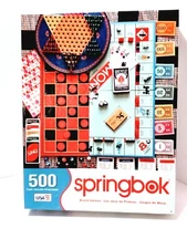 Springbok Board Games puzzle 500 pieces Monopoly Checkers Bingo