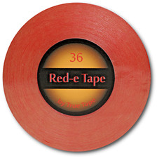 Red Liner Daily Wear Clear Double Sided 3/4" x 36 YD Roll Tape Poly Wig Toupee.