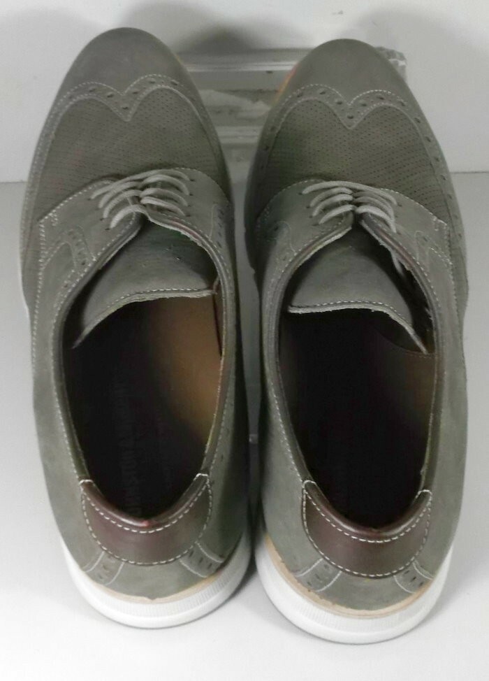 243099 MS50 VAUGHN MEN'S SHOES SIZE 13 M GRAY NUBUCK LACE UP JOHNSTON