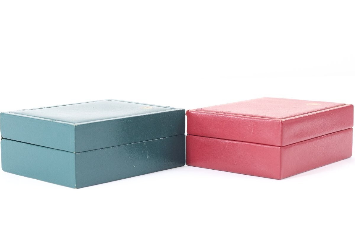 ROLEX 純正 BOX、ケース2種 VINTAGE GENUINE ROLEX watch box case red 60.00.02 wood