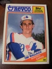 TIM WALLACE 1988 TOPPS REVCO LEAGUE LEADERS #6 FREE SHIPPING