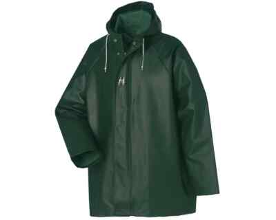 Helly Hanson Highliner Jacket Green 70300 Small Foul Weather Gear Rain Suit NWT