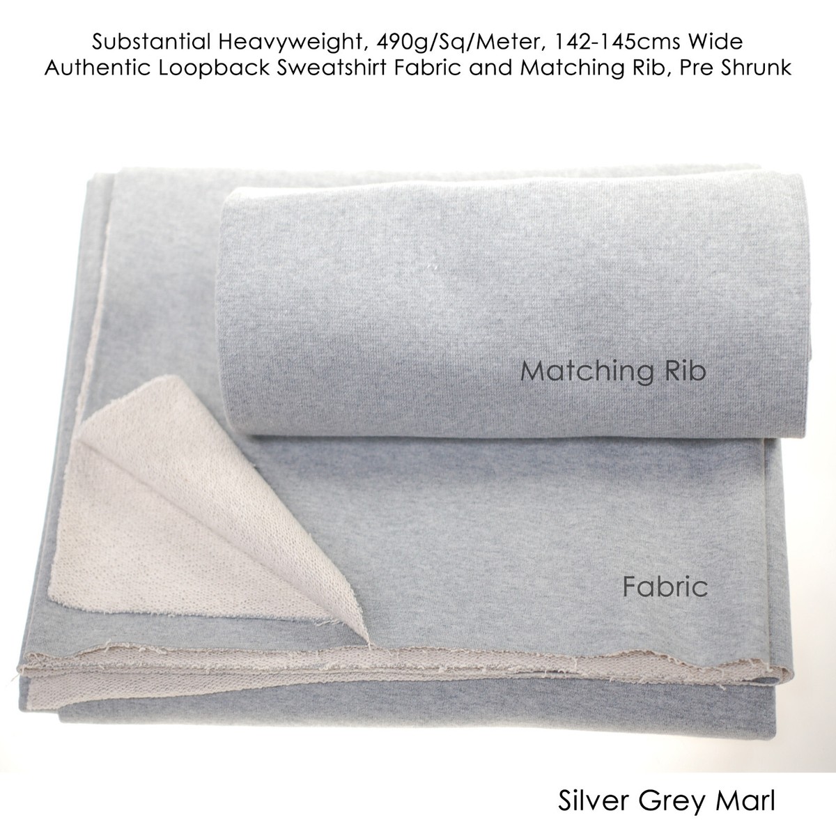 Sweatshirt Loop Back,Heavy 100% Cotton Bullet French Terry Fabric  