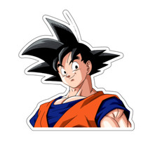 7x7cm 6pcs Goku DBZ Vinyl Stickers Laptop Mobile Phone Books Waterproof