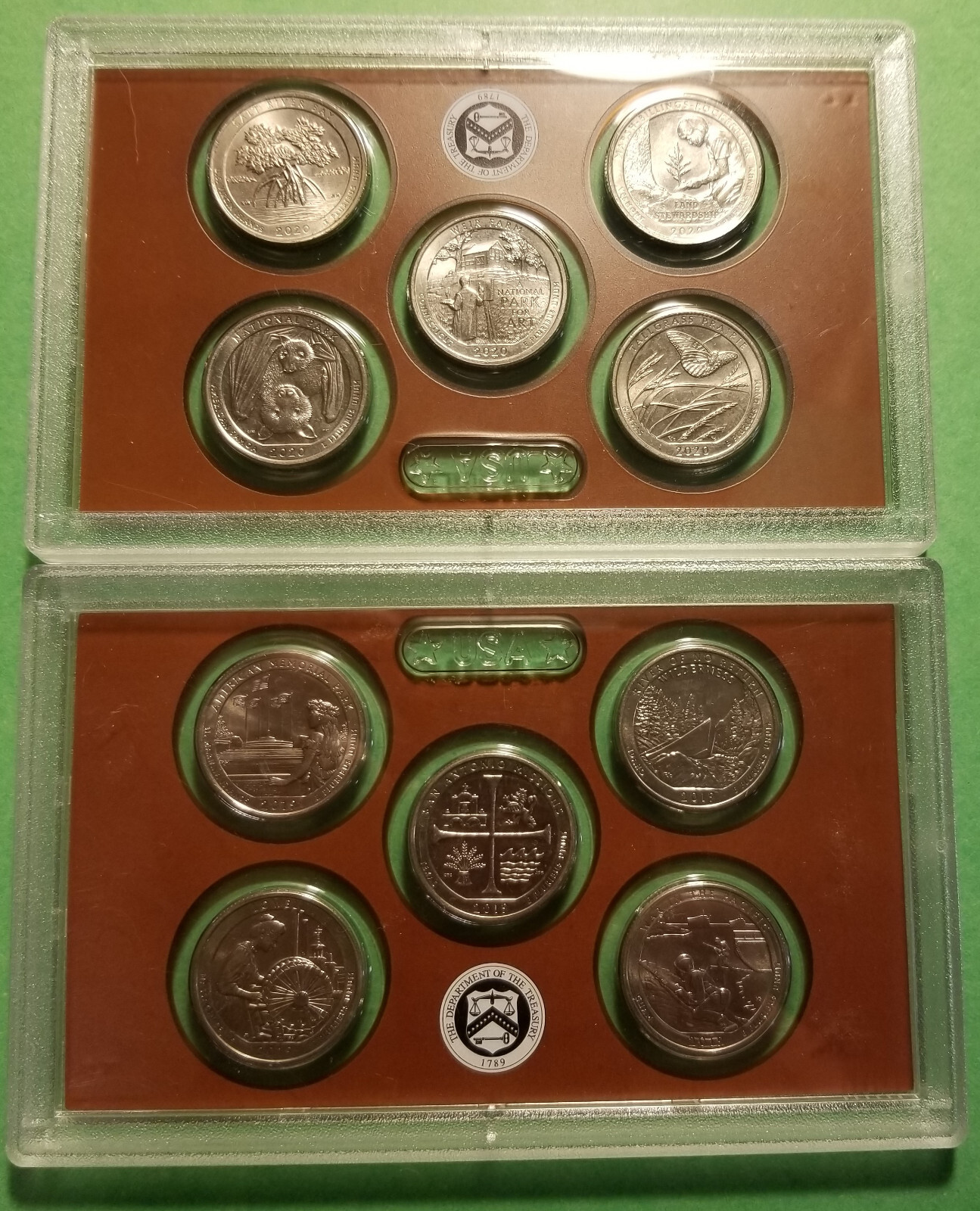 2019 W & 2020 W Washington 25c Set of 10x coins West Point Mint Quarter