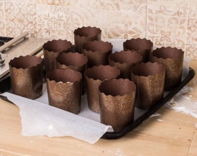 7oz Panettone Paper Mold 25 Pack Easter Bread Paper Mold