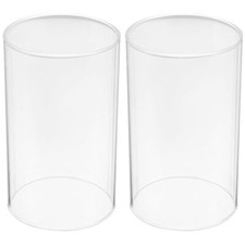 2 Pcs Windlicht Glaszylinder Ohne Boden Votive Kerzenschirm