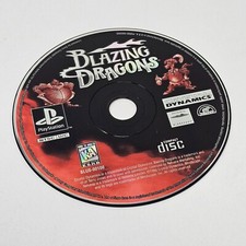 BLAZING DRAGONS PS1 PlayStation 1 Game Disc Only Tested