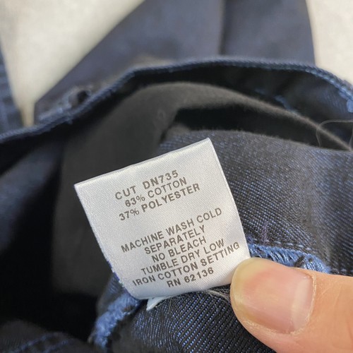 VINTAGE Guess Jeans Mens 30x32 Straight Dark Wash Indigo Blue Denim Preppy Y2K - Picture 16 of 22
