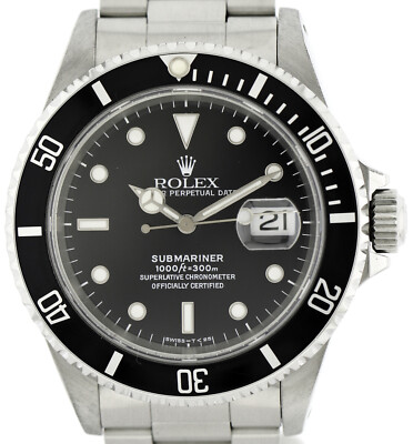 Rolex Submariner Date Automatik Herrenuhr 16610 in Edelstahl