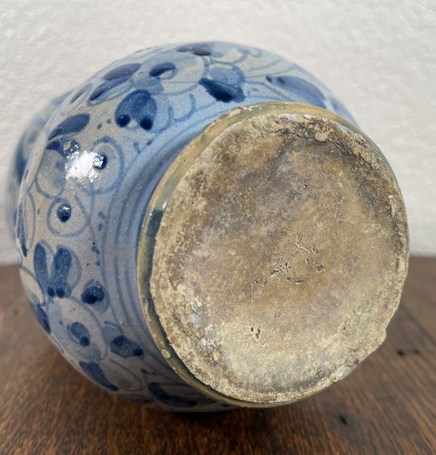Antique Albarello Pharmacy Apothecary Drug Jar Majolica Italian 19th century - Picture 11 of 11