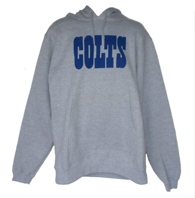 Indianapolis Colts Men's Hooded Pullover Sweatshirt Big Tall Super Heavyweight