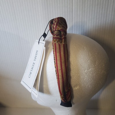 Anthropologie Sissel Edelbo Knotted Recycled SariFabric  Hairband Hair Accessory