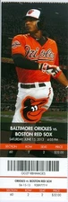 2013 Orioles vs Red Sox Ticket: Mike Carp and Jonny Gomes homered