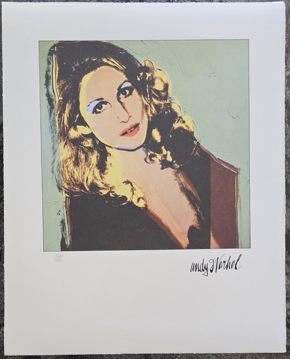 ANDY WARHOL Baby Jane Holzer Type A SIGNED HAND NUMBERED 1372/2400