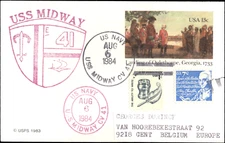 USA-COVER-1984-U.S.S. Worden [CG 18] - Signed by commanding officer.