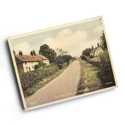A3 DRUCK - Vintage Yorkshire - The Village, North End, Welbury (b)