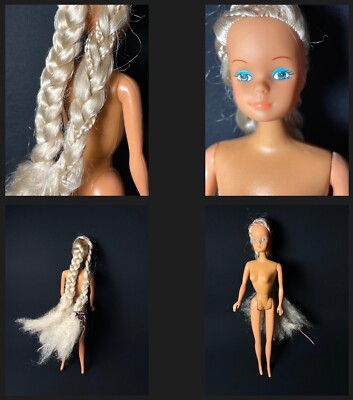 Vintage Simba Steffi Love lange Haare blonde blaue Augen 12 Zoll Puppe
