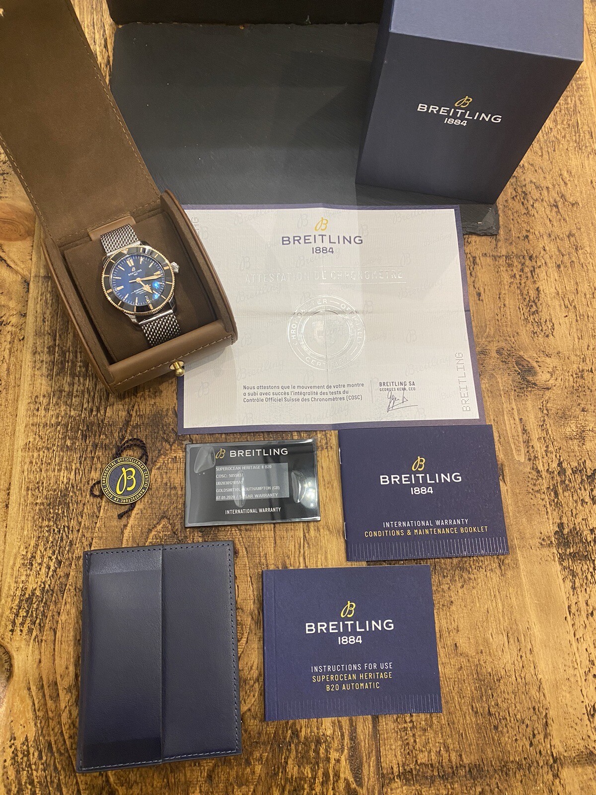 Breitling Superocean Heritage II B20 Rose Gold 44mm Including Wolf