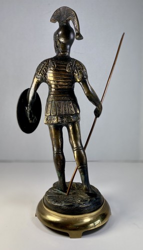 Grand Tour Style Bronze or Brass Roman Gladiator 12.5” - Picture 3 of 10