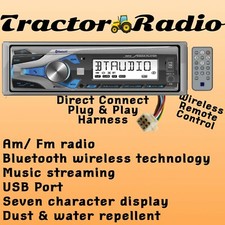 Kubota Radio w/ Harness USB Bluetooth Water Resistant RTV RTX 1100 B2650 X1100C 