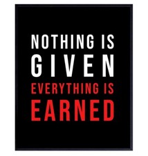 Inspirational Quote Art Motivational Unique Home Decor for Office Classroom