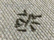 (12pc)#2 X 3/8"  Nickel Tuning Key Screws For Grover, Schaller, Gotoh Tuners