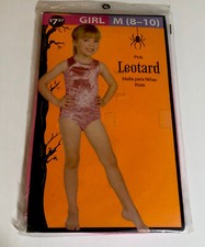 Pink Girl Leotard Under Halloween Costume M Size 8-10 NEW 