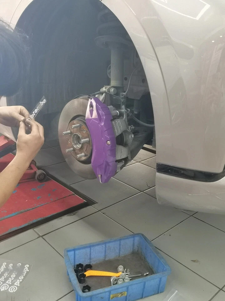 For BMW M3 M8 325 328I 320i X3 X5 X6 X7 Z4 4Pcs Aluminum Purple Caliper Covers Foto 4 de 4