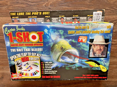 VINTAGE FISHING KIT NOS NEW CATCH ALOT! 1-SHOT CACTUS JACK AS SEEN ON TV SYSTEM