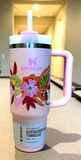 Stanley MOTHER'S DAY 30 oz QUENCHER H2.0 Flowstate Tumbler Cup Sorbet Tropic NEW