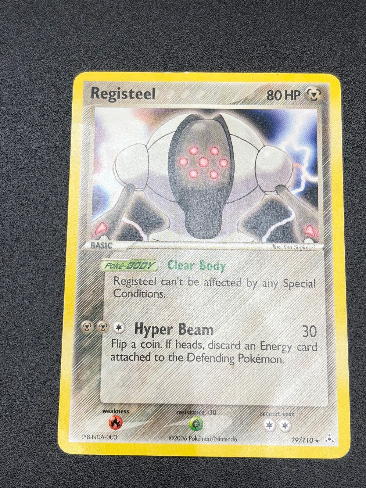 Registeel MP 29/110 Rare Holon Phantoms Pokemon
