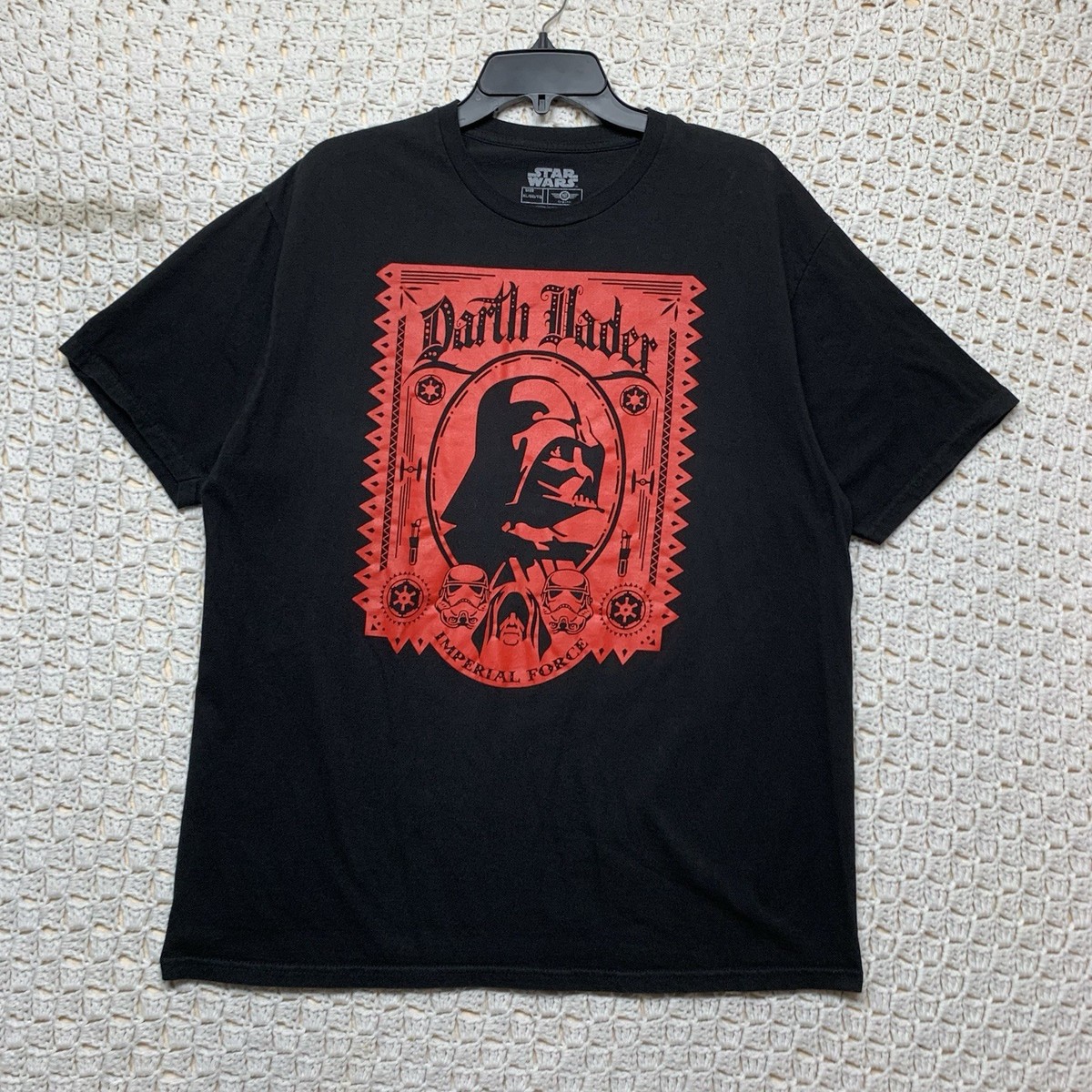 Star Wars Darth Vader T-Shirt Mens XL Black Red Imperial Force
