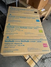 NEW  Lot of 4, Genuine Konica Minolta IUP23 YMCK A73303F for Bizhub C3110/C3100P