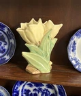 WoW Vintage Mid-Century McCoy Double Tulip Vase 8” Original Price Tag