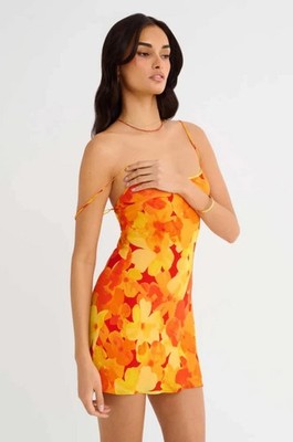 NWT! Rumored Vintage Slip Mini Dress in Heatwave Size Large