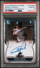 Marco Vargas 2023 Bowman Chrome #CPA-MVA Prospect Autographs